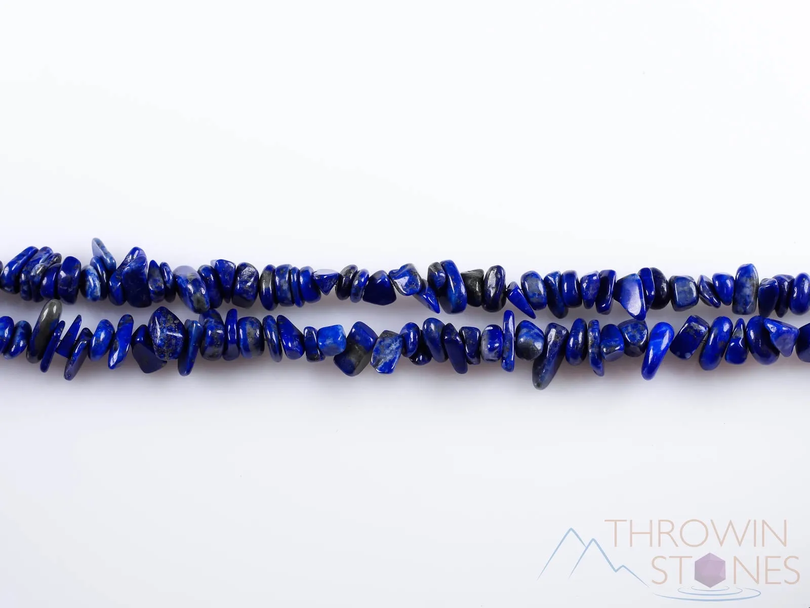 LAPIS LAZULI Crystal Necklace - Chip Beads - Long Crystal Necklace, Beaded Necklace, Handmade Jewelry, E0822