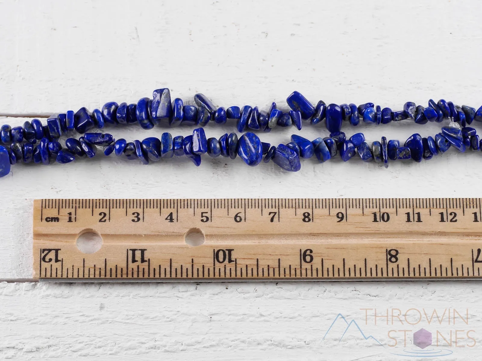 LAPIS LAZULI Crystal Necklace - Chip Beads - Long Crystal Necklace, Beaded Necklace, Handmade Jewelry, E0822