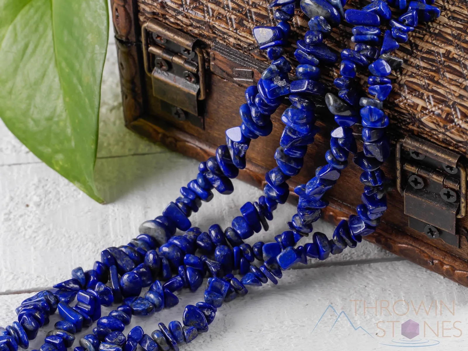 LAPIS LAZULI Crystal Necklace - Chip Beads - Long Crystal Necklace, Beaded Necklace, Handmade Jewelry, E0822