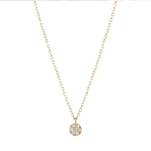 LILY | Diamond Disc Necklace