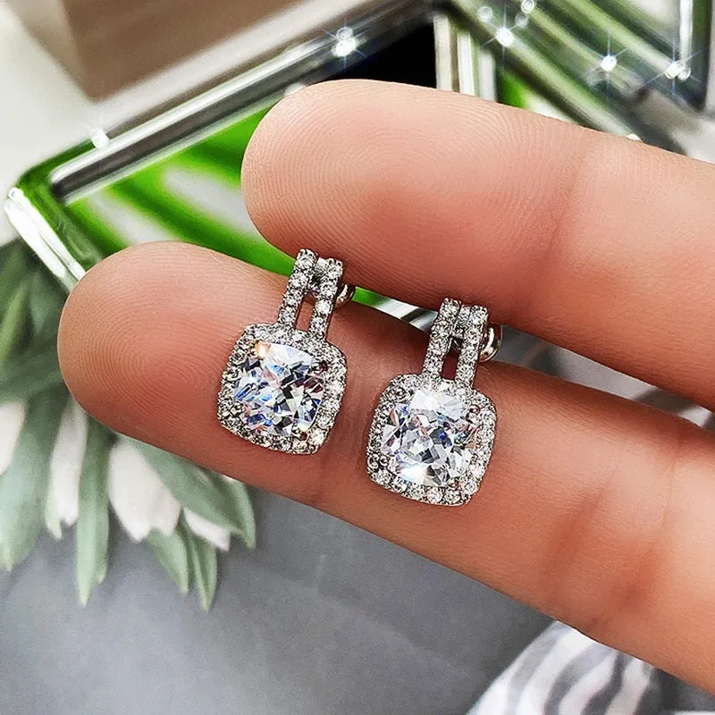 Magnificent Bling-Out Zircon Encrusted Stud Earrings