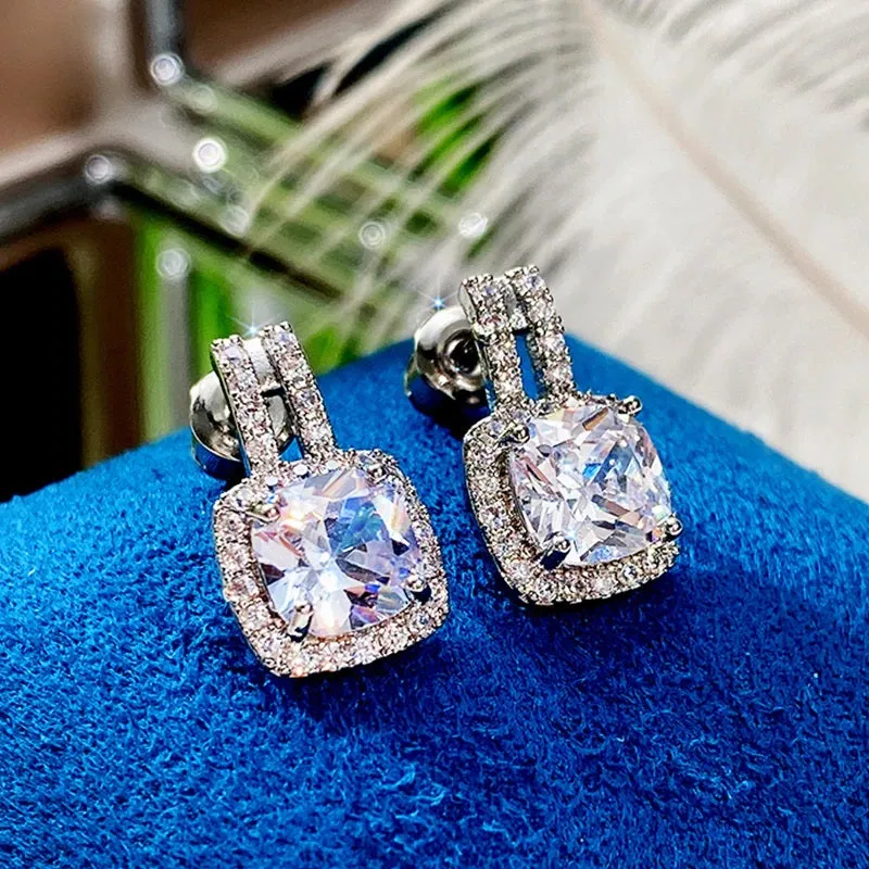 Magnificent Bling-Out Zircon Encrusted Stud Earrings