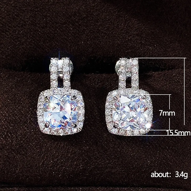 Magnificent Bling-Out Zircon Encrusted Stud Earrings