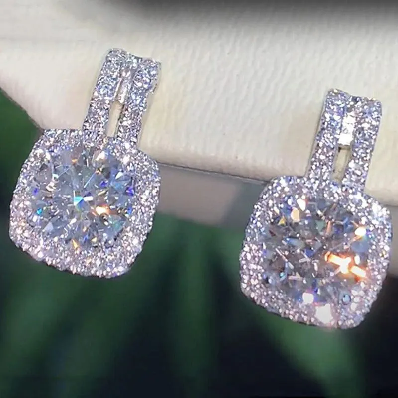 Magnificent Bling-Out Zircon Encrusted Stud Earrings