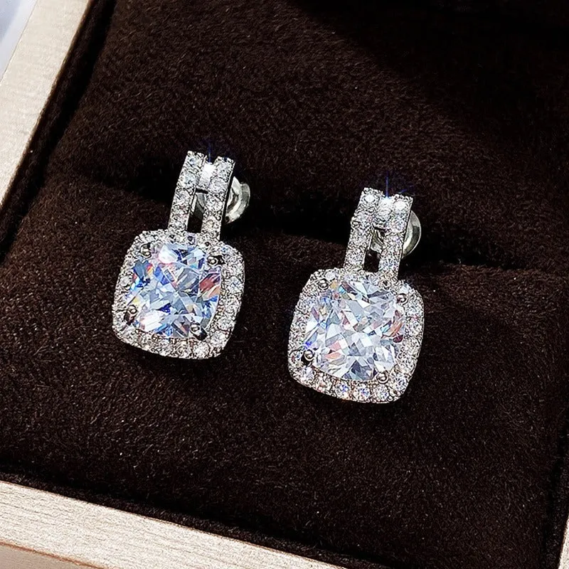 Magnificent Bling-Out Zircon Encrusted Stud Earrings