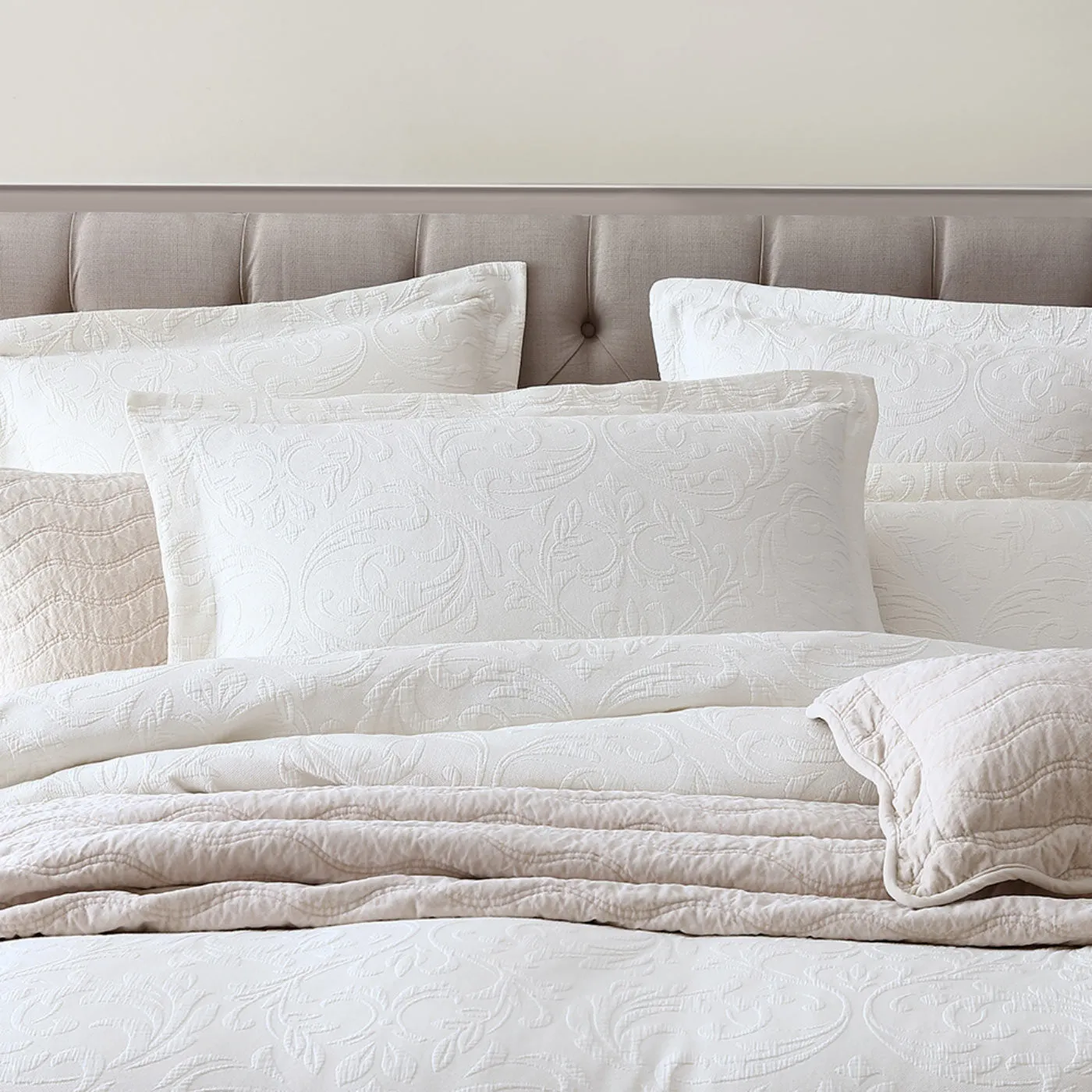 Marbella Ivory Breakfast Cushion by Private Collection