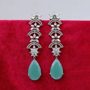 Mint Green Zircon/AD Earring 9872-5028