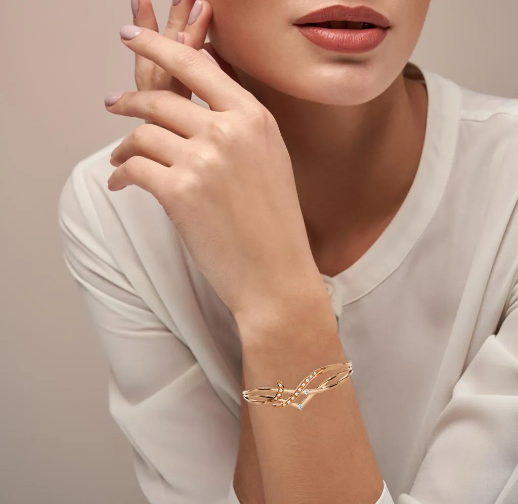 Multi-Arc Bangle Fashion Bracelet
