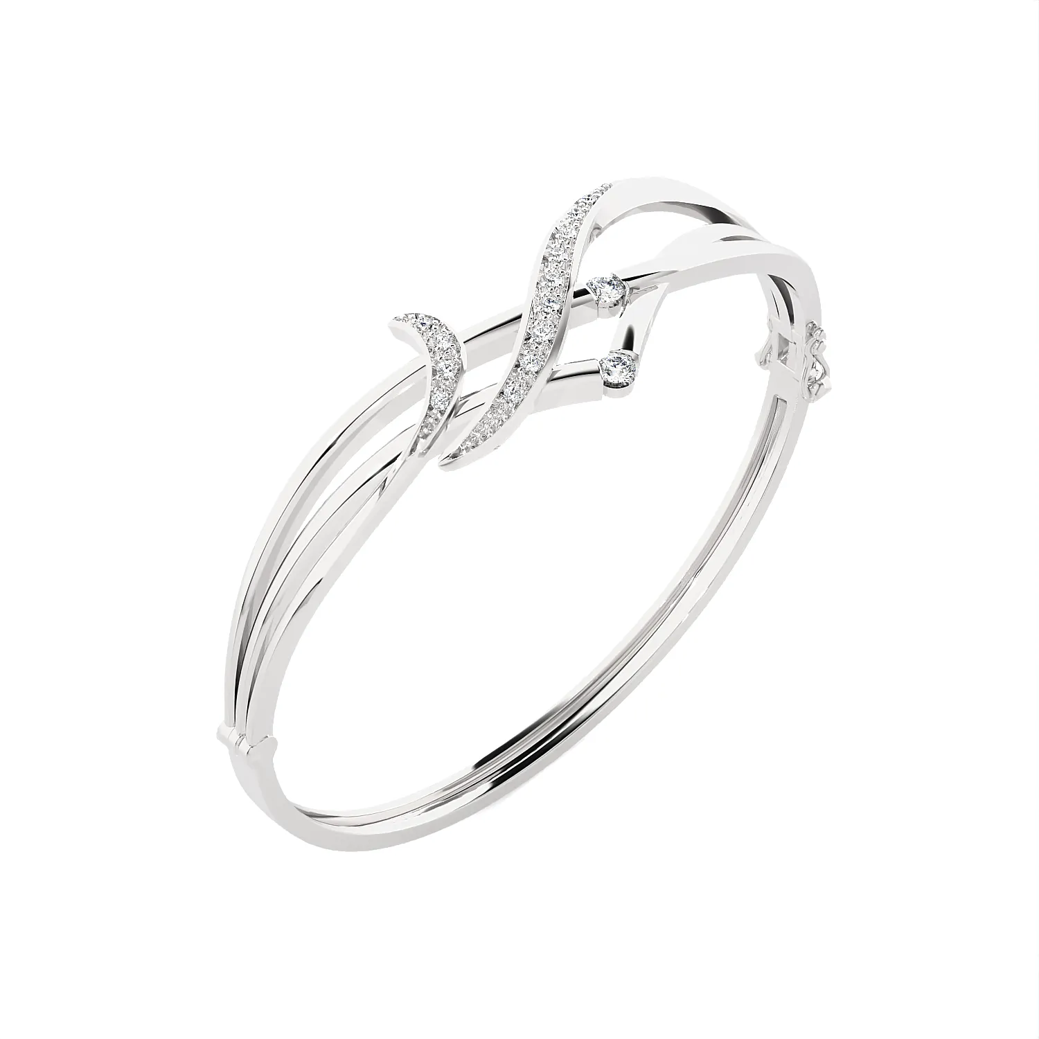 Multi-Arc Bangle Fashion Bracelet