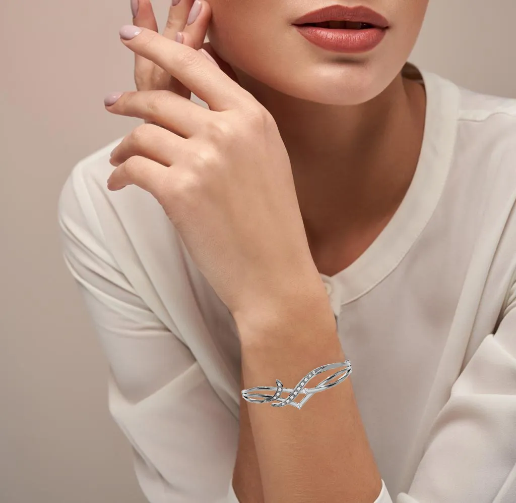 Multi-Arc Bangle Fashion Bracelet