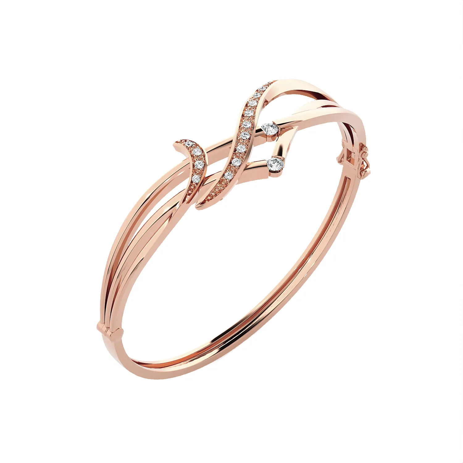 Multi-Arc Bangle Fashion Bracelet