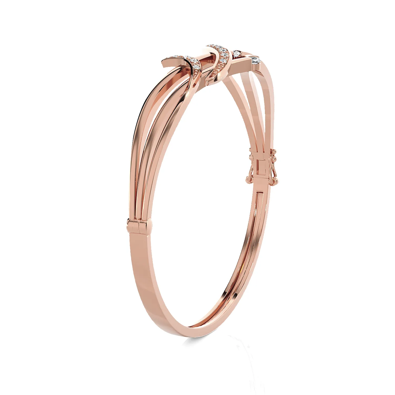 Multi-Arc Bangle Fashion Bracelet