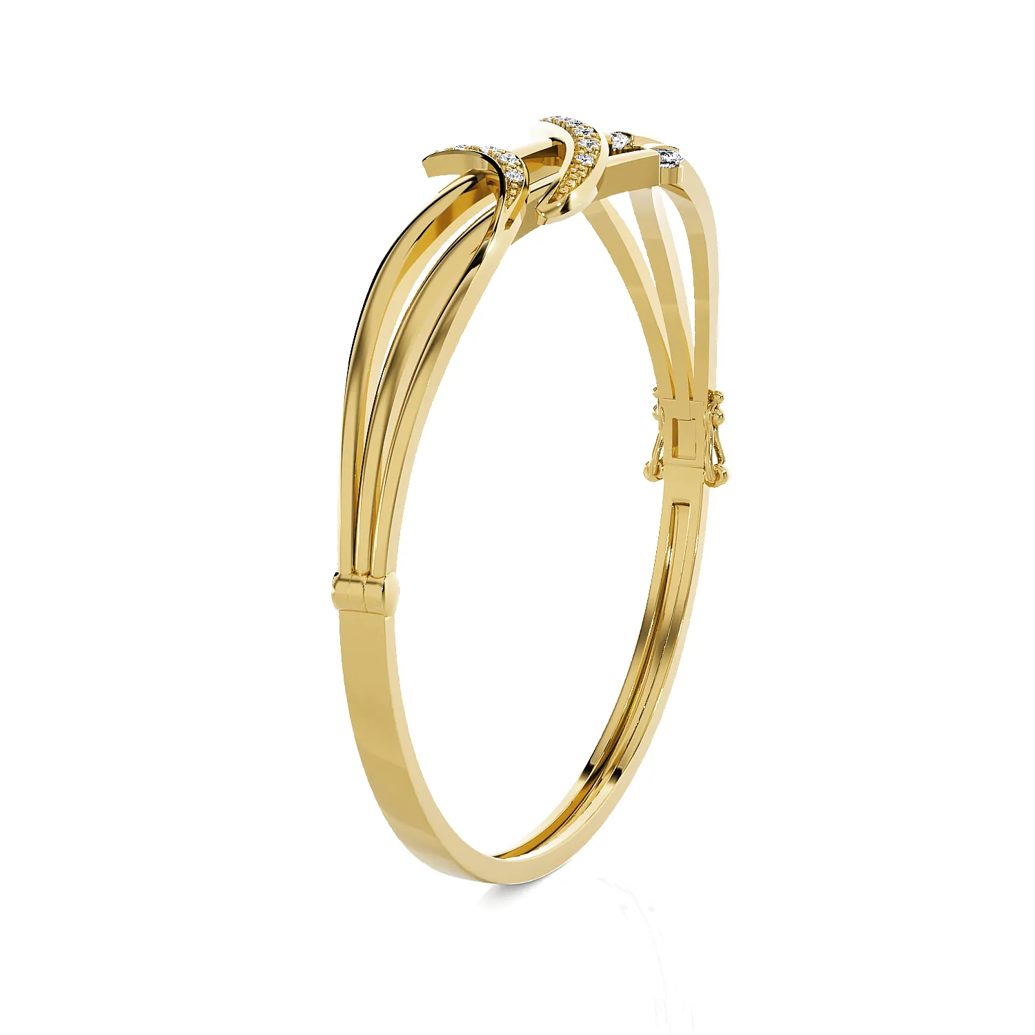 Multi-Arc Bangle Fashion Bracelet