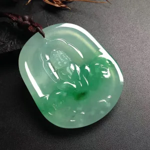 Natural Jade Pendant Jadeite Buddha Pendant PT205