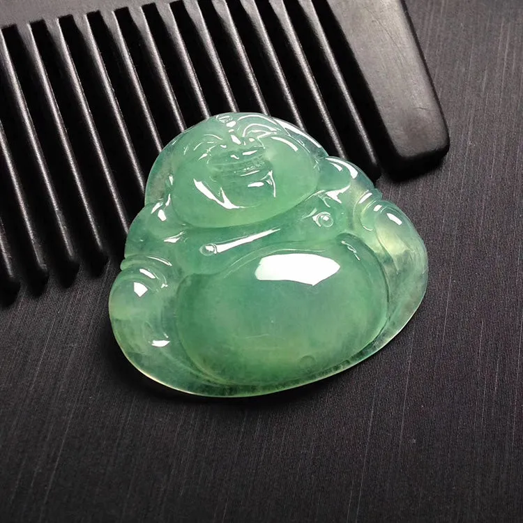 Natural Jade Pendant Jadeite Buddha Pendant PT523