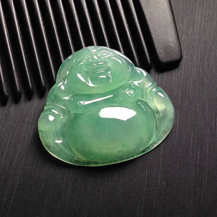 Natural Jade Pendant Jadeite Buddha Pendant PT523