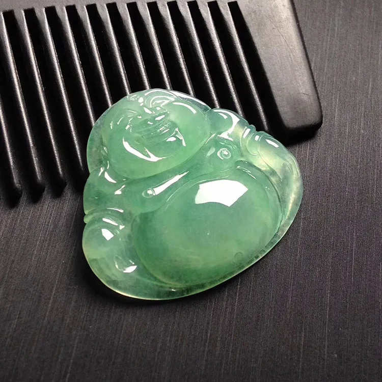 Natural Jade Pendant Jadeite Buddha Pendant PT523