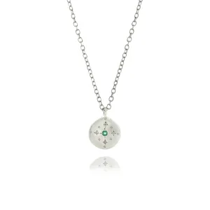 NEW! New Moon Charm with Emerald Pendant by Adel Chefridi