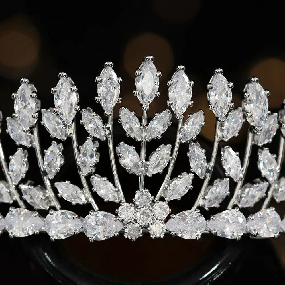 New Trendy Leaves Small Bridal Crown