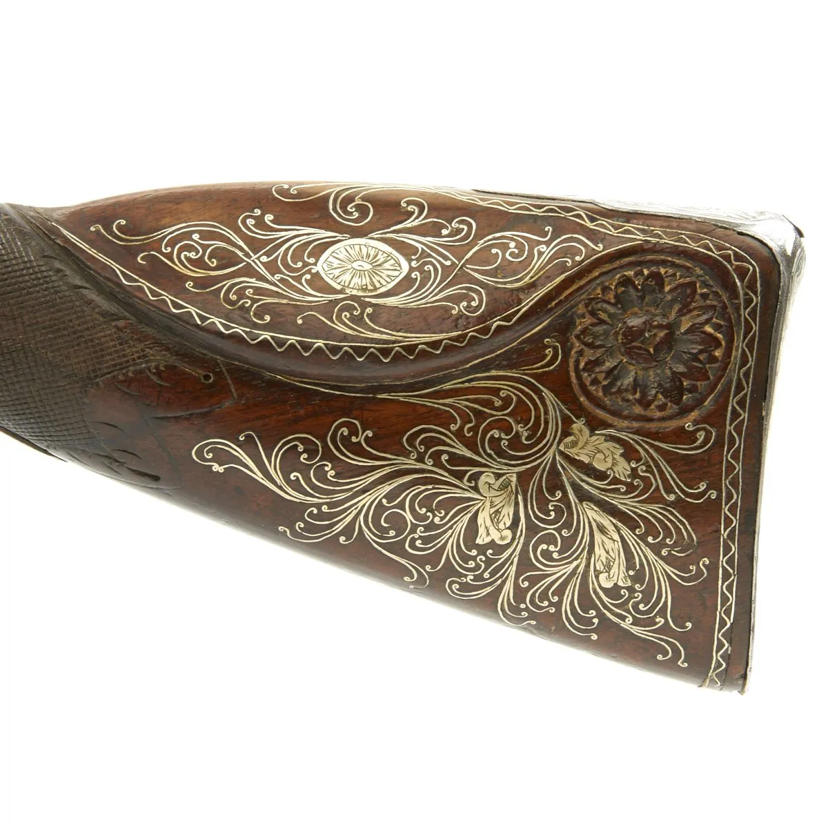 Original 19th Century Ottoman Ornate Flintlock Blunderbuss Heavily Decorated with Silver - c.1810