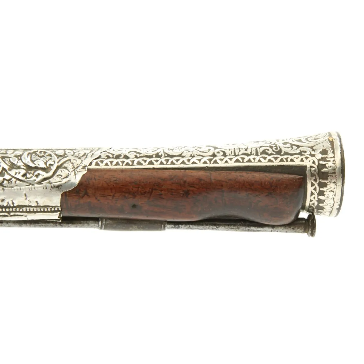 Original 19th Century Ottoman Ornate Flintlock Blunderbuss Heavily Decorated with Silver - c.1810