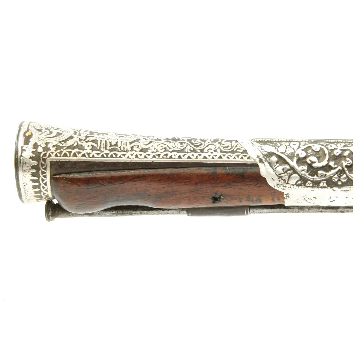 Original 19th Century Ottoman Ornate Flintlock Blunderbuss Heavily Decorated with Silver - c.1810