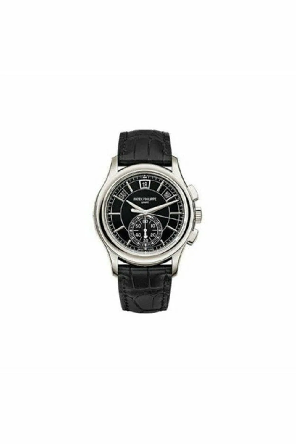 patek philippe annual calendar chronograph complications platinum men's watch ref. 5905p-010