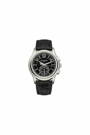 patek philippe annual calendar chronograph complications platinum men's watch ref. 5905p-010