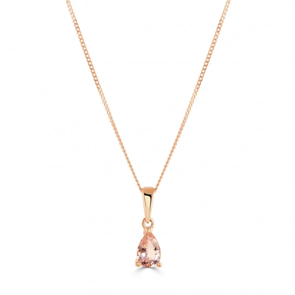 Pear Shaped Citrine Pendant - Yellow Gold - NTP2086CIT-9YG