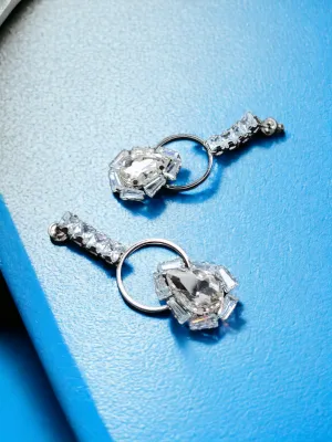 Pearlfect Radiant Crystal Drop Earrings