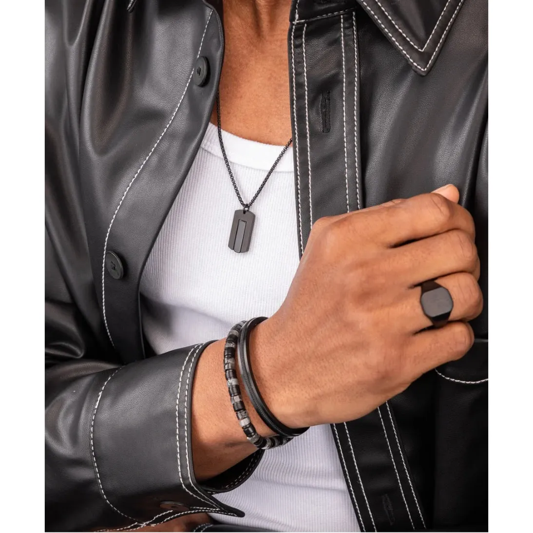 PIG & HEN DOGTAG NECKLACE 4 COLOURS 316L Stainless Steel