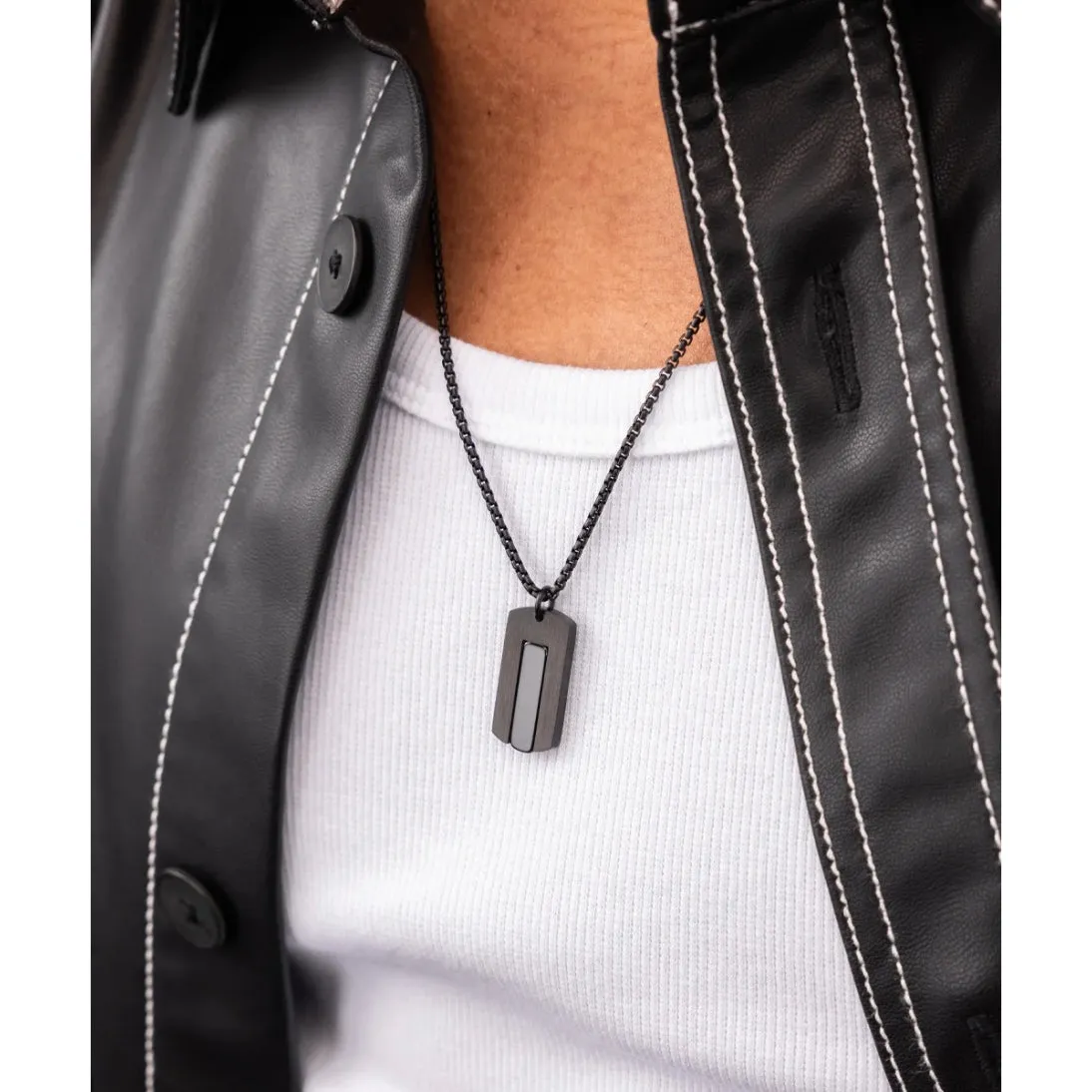 PIG & HEN DOGTAG NECKLACE 4 COLOURS 316L Stainless Steel