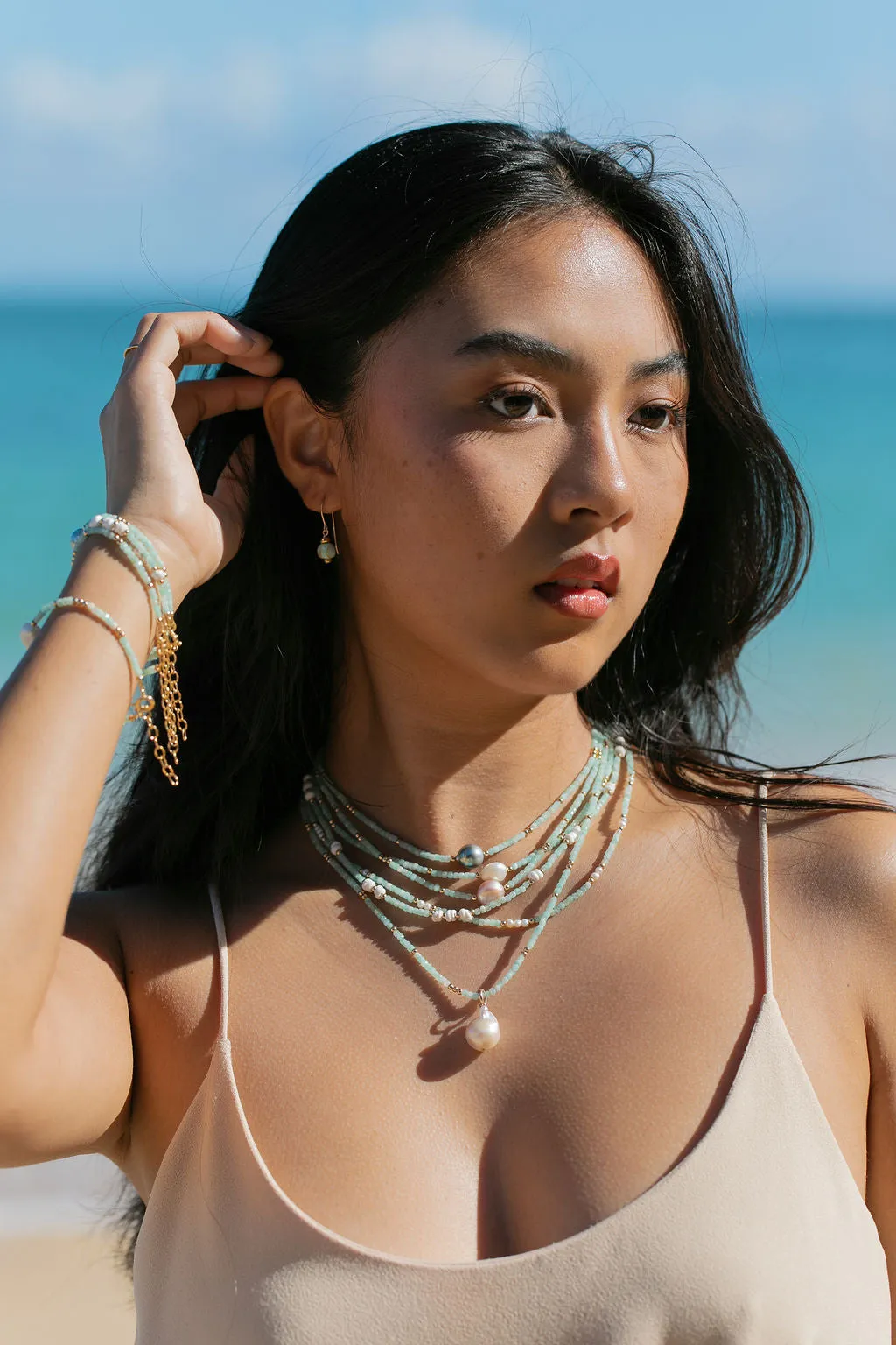 Pink Pearl and Gemstone Necklace - Akala