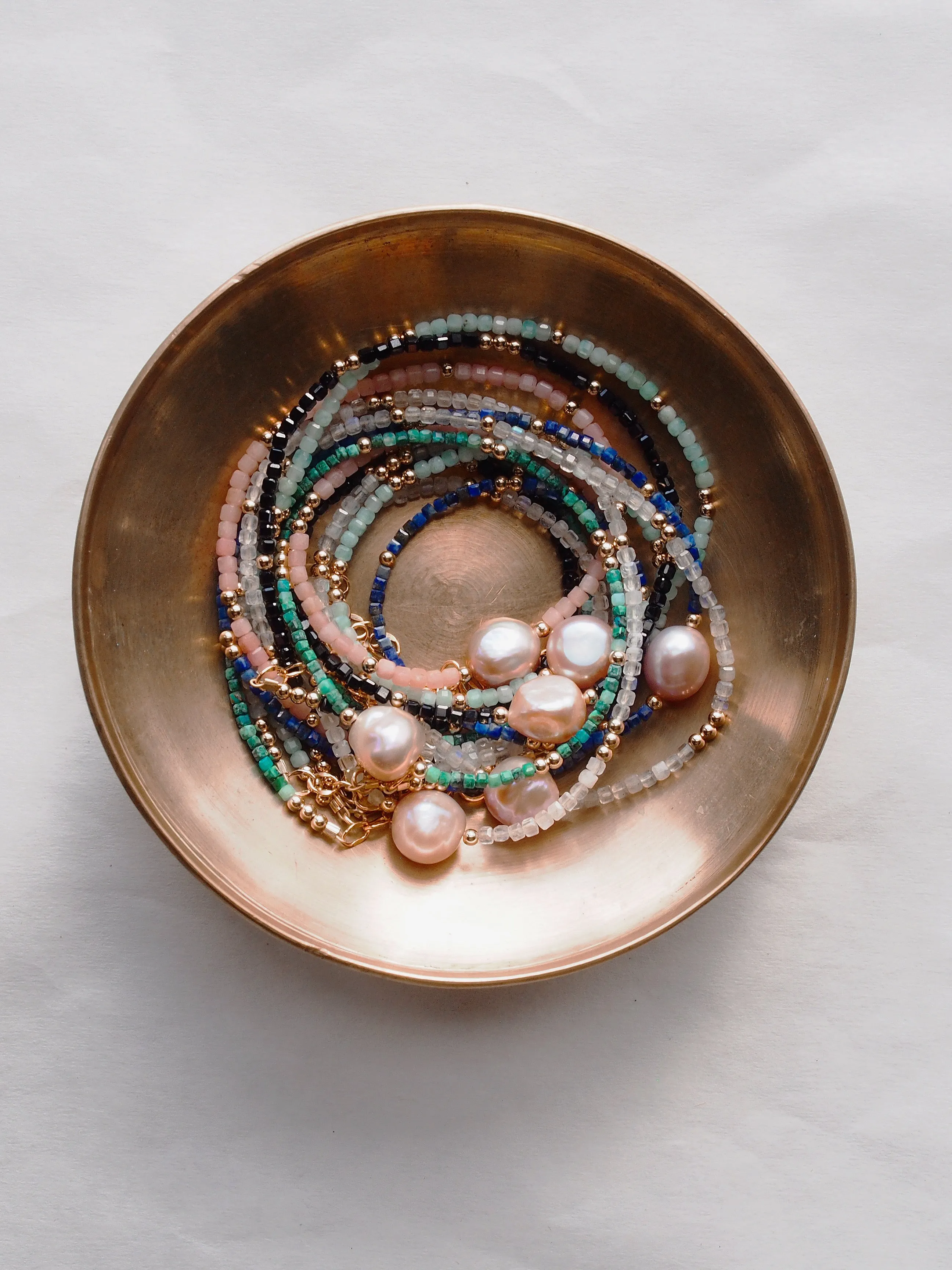 Pink Pearl and Gemstone Necklace - Akala
