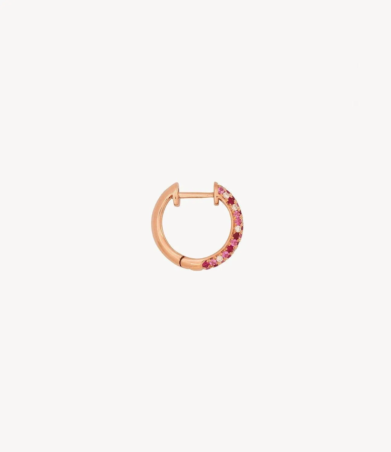 Pink Speckled Hoop Earrings