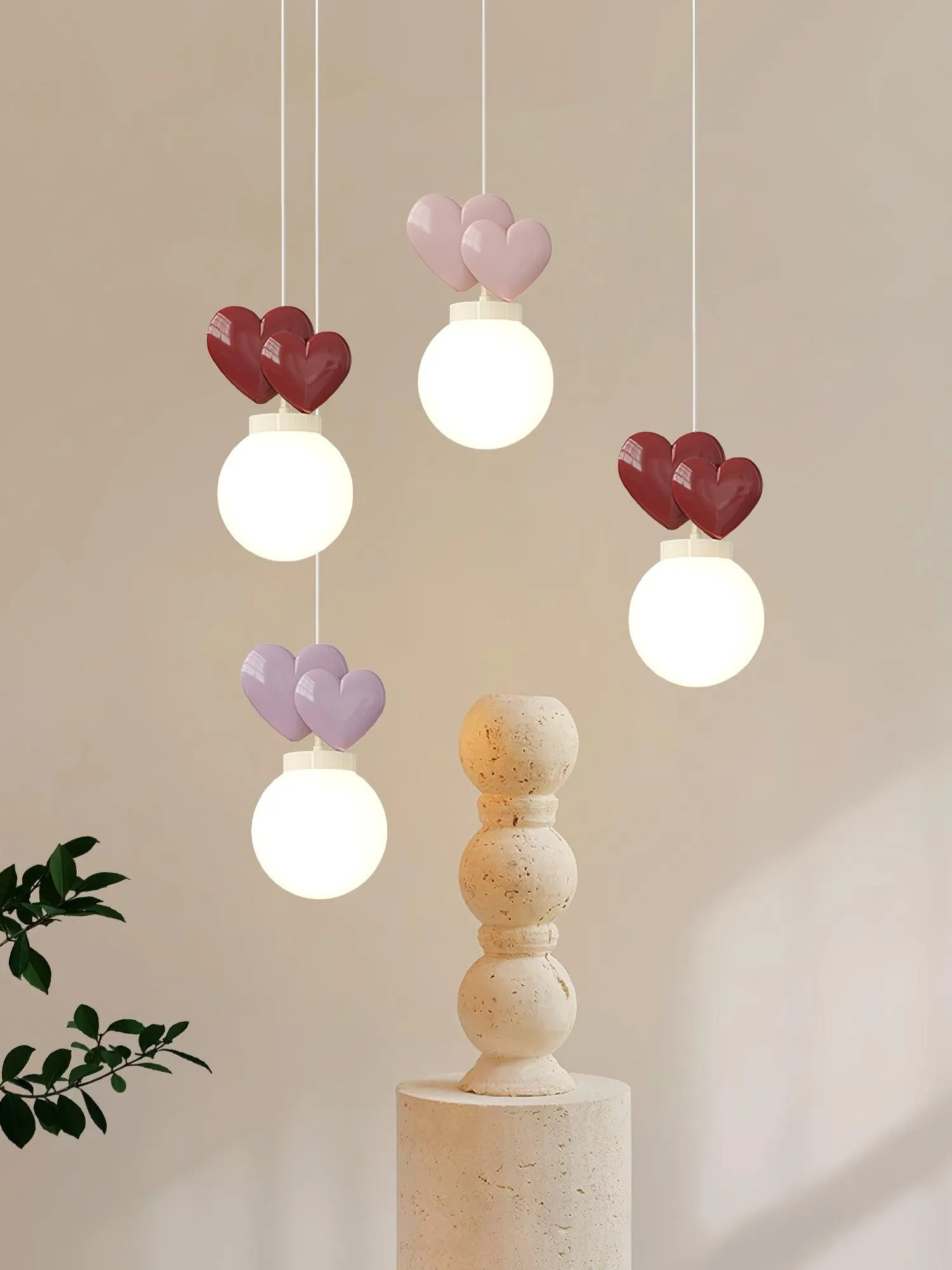 Pokoch Love Pendant Light 5.9″- 11.1″