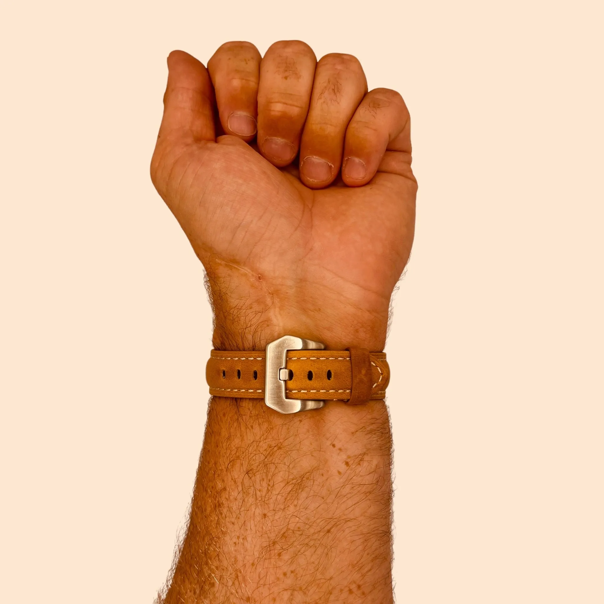 Retro Leather Straps Compatible with the Ticwatch E & C2