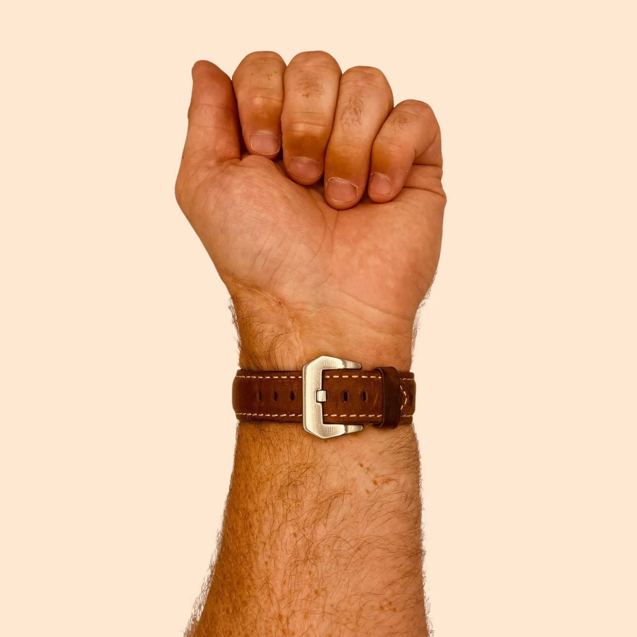 Retro Leather Straps Compatible with the Ticwatch E & C2