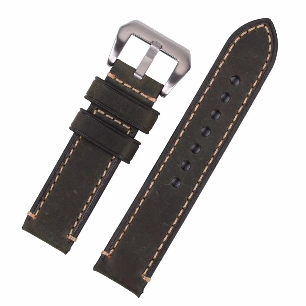 Retro Leather Straps Compatible with the Ticwatch E & C2