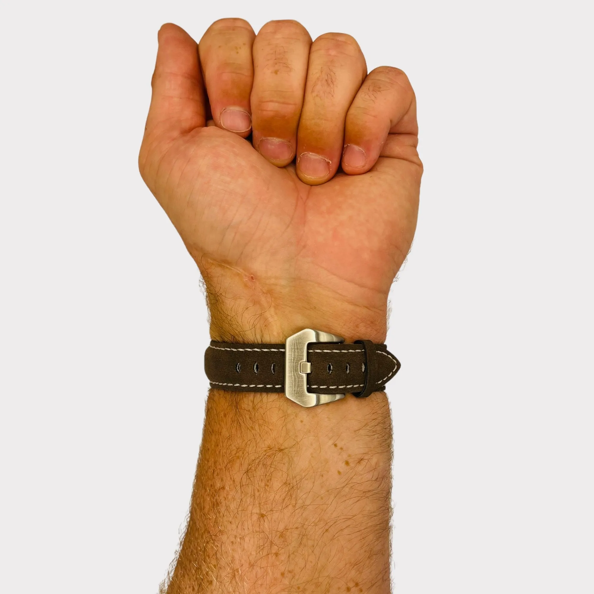 Retro Leather Straps Compatible with the Ticwatch E & C2