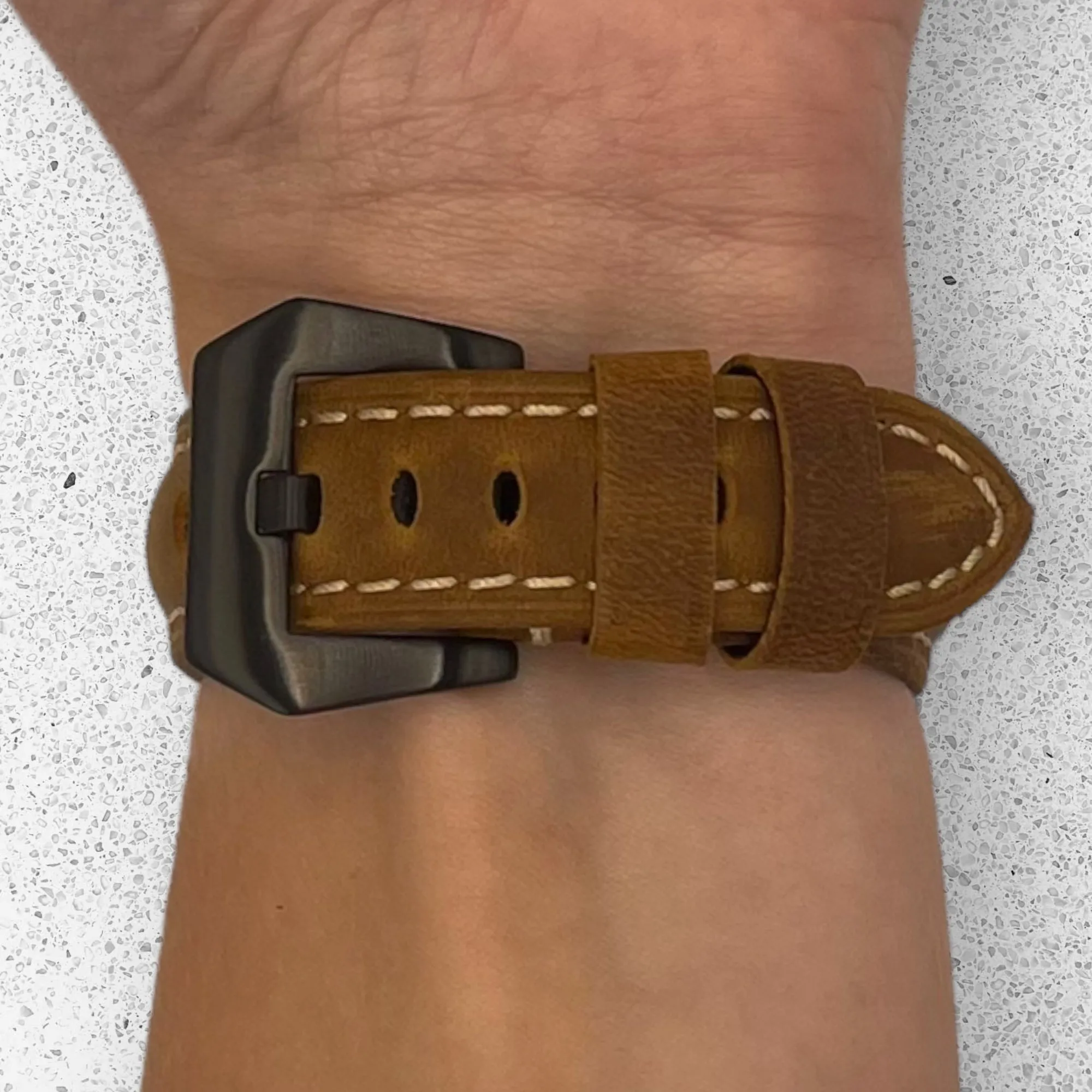Retro Leather Straps Compatible with the Ticwatch E & C2