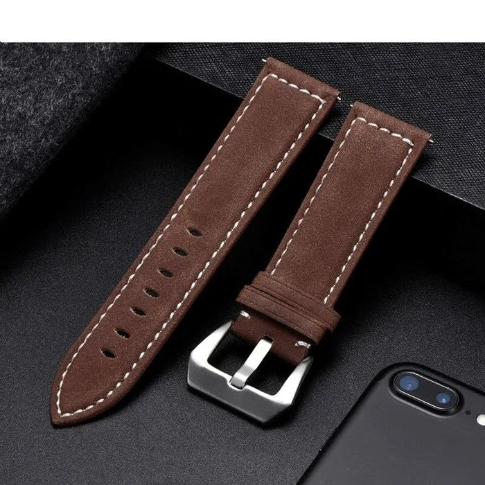 Retro Leather Straps Compatible with the Ticwatch E & C2