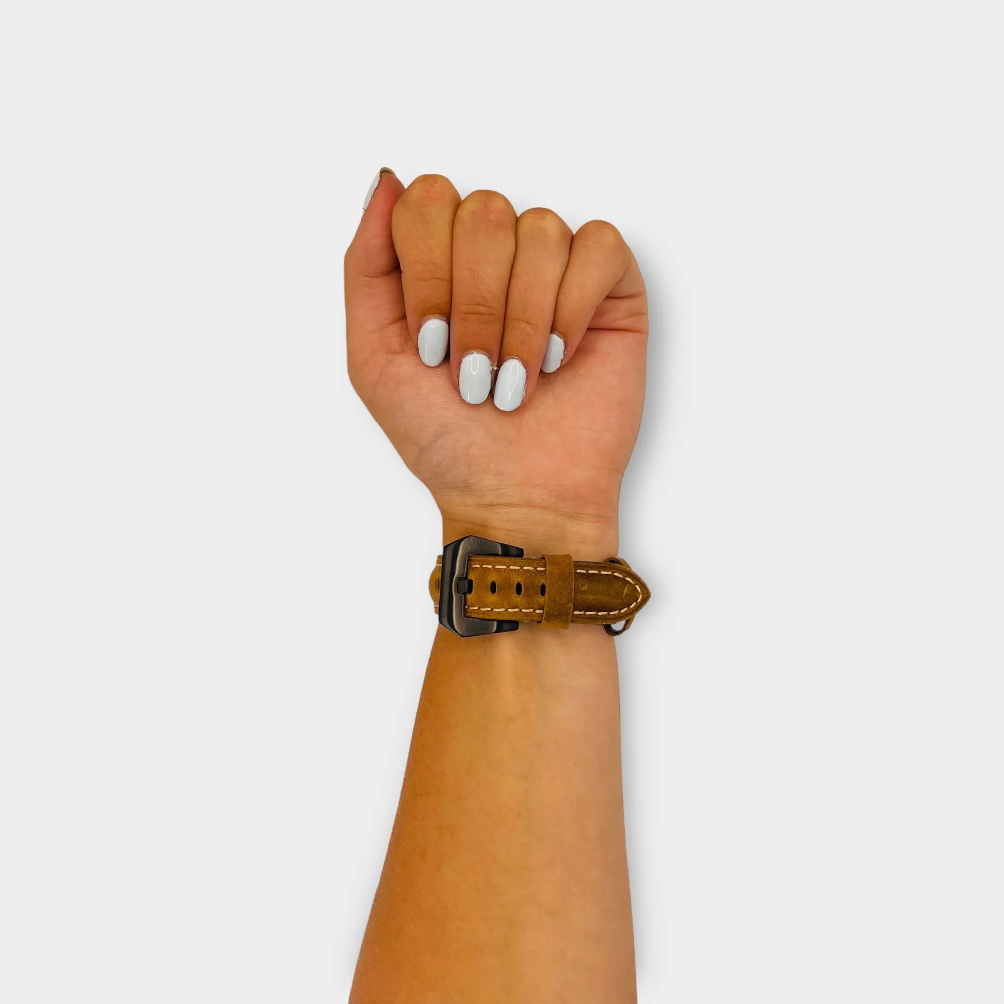 Retro Leather Straps Compatible with the Ticwatch E & C2