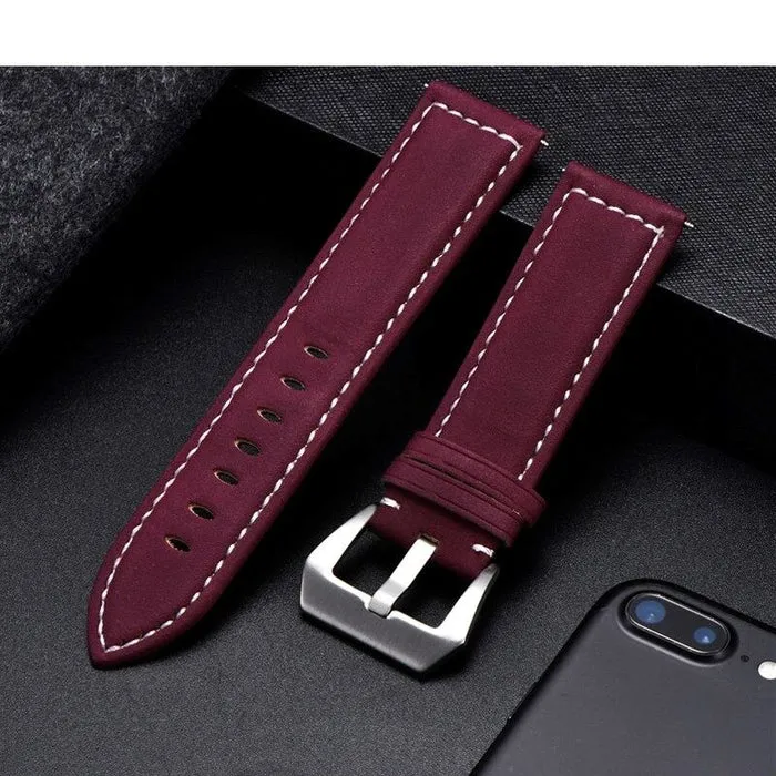 Retro Leather Straps Compatible with the Ticwatch E & C2