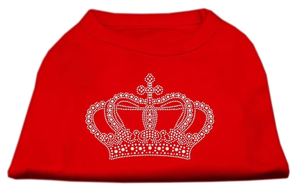 Rhinestone Crown Shirts Red M (12)