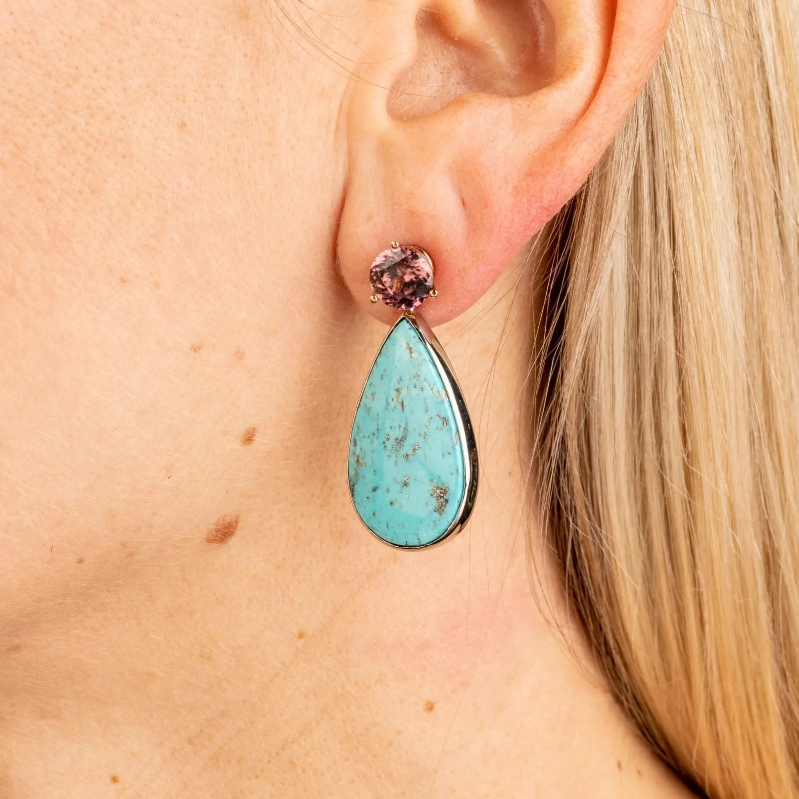 Rose Zircon Studs (4.74tcw)