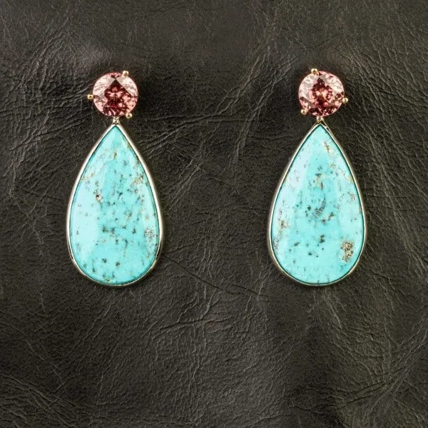 Rose Zircon Studs (4.74tcw)