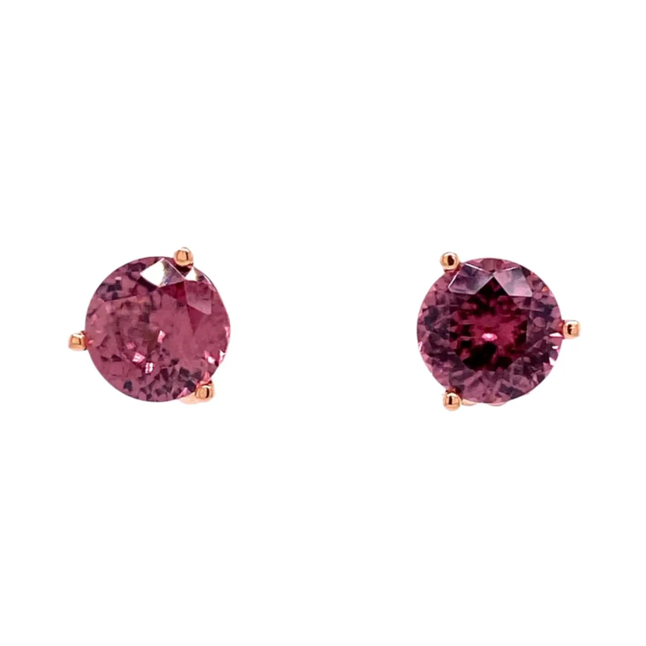 Rose Zircon Studs (4.74tcw)