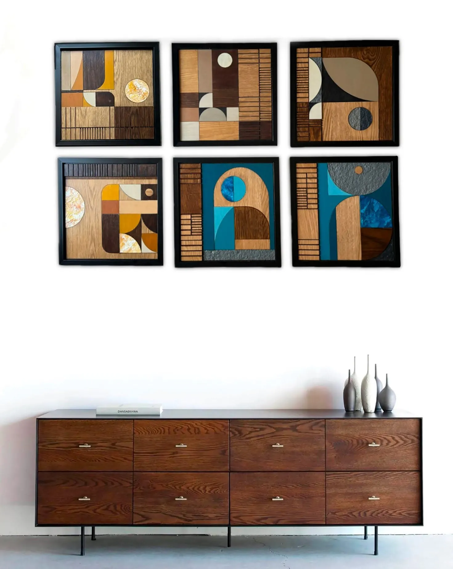 Set of 6 Huemetry Modular Wall Art