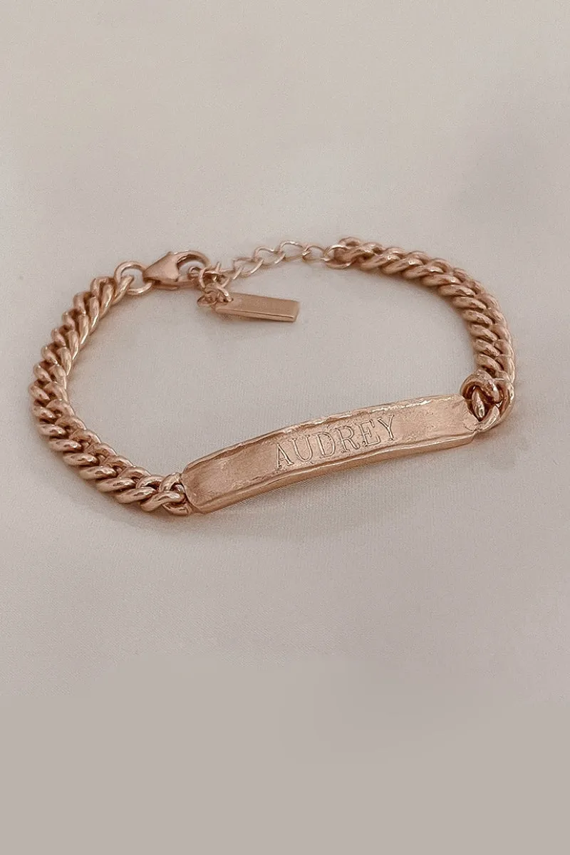Signature Bracelet -  Rose Gold Vermeil